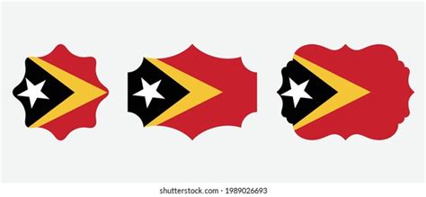 East Timor Flag Flat Icon Symbol Stock Vector (Royalty Free) 1989026693 ...