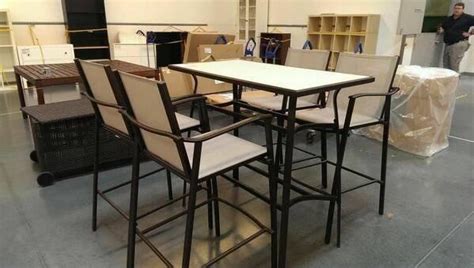 Outdoor tall bistro table & 4 chairs - GRUNNET from IKEA - for Sale in ...