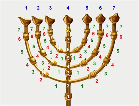 The Structure of the Menorah - Divisions Structure Bible Menorah