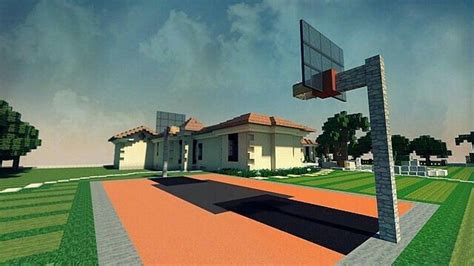 Minecraft Basketball Court