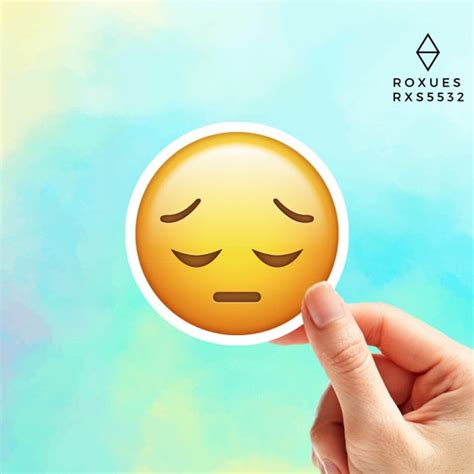 Sad Emoji Sticker Emoji Faces Cool Stickers Whatsapp | Etsy