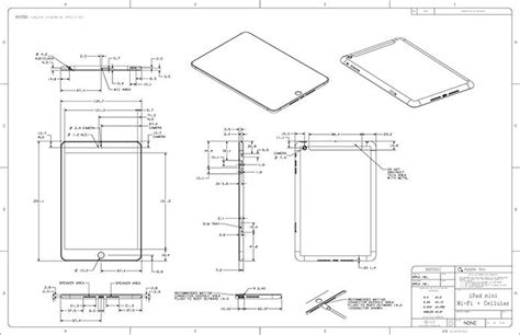 Apple posts highly-detailed drawings of iPad mini, 4th-gen iPad to ...