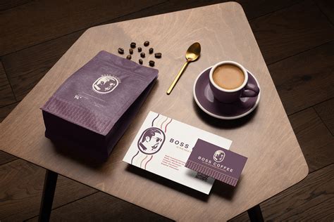 BOSS COFFEE, brand identity on Behance