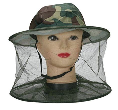 Happy Will Camouflage Mosquito Hats Head Net with Bug Mesh Net Netting with Stylus >>> You can ...