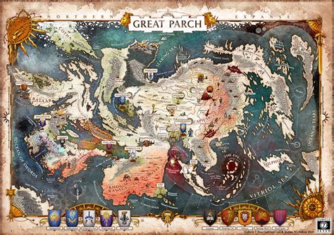 AoS RPG: Soulbound Reveals The Great Parch Map - Where Heroes Are Forged - Bell of Lost Souls