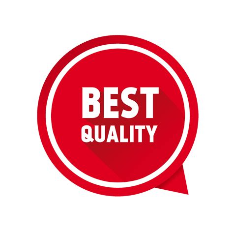 Best quality banner design. Best quality icon with round ribbon. Vector ...