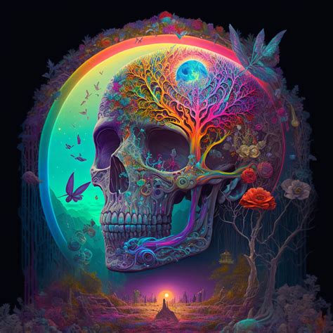 ArtStation - Psychedelic Skull 2 | Artworks