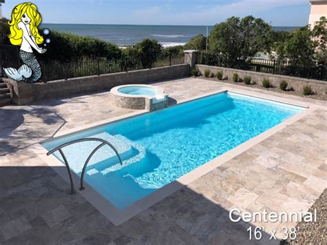 Centennial - Rectangle Fiberglass Swimming Pools - Tallman Pools