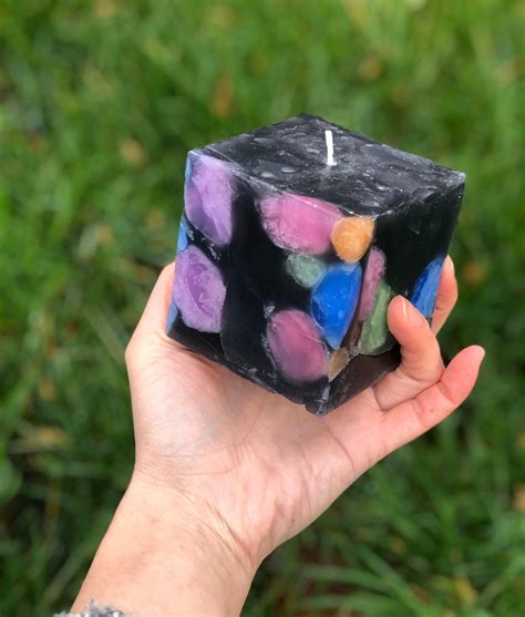 Square Candle-Cube Candle-Colours Candle-Black Candle-Modern | Etsy | Colorful candles, Square ...