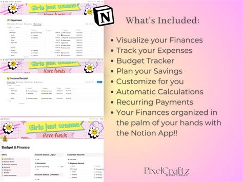 Notion Budget Template Notion Budget Planner Notion - Etsy