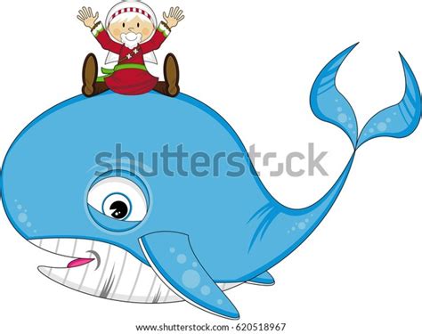 Cartoon Jonah Whale Stock Vector (Royalty Free) 620518967