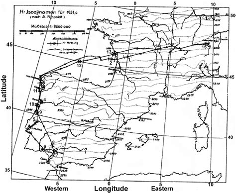 Map of the test flight of Graf Zeppelin over Europe (Grotewahl, 1930). | Download Scientific Diagram