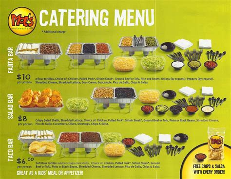 Moes Printable Menu