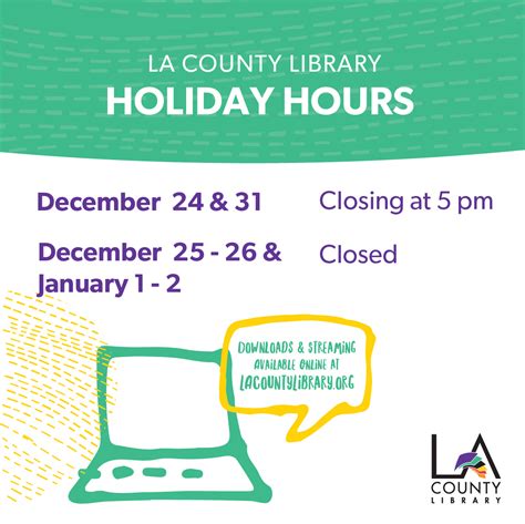 LA County Library on Twitter: "All of our libraries with Saturday hours will close at 5 pm on ...