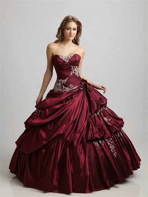 Cecelle 2019 Vintage Gothic Burgundy Royal Blue Ball Gown Wedding ...