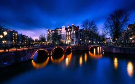 Amsterdam, Night, Netherlands Wallpapers HD / Desktop and Mobile ...