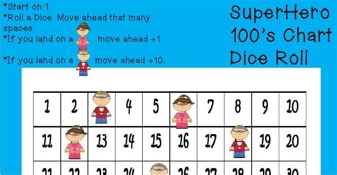 Superhero Hundreds Chart Game {Free Printable} - Teach Junkie