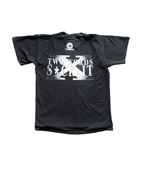 Vintage 1998 WWF Degeneration X DX Shirt Two Words Suck It! WWE | Grailed