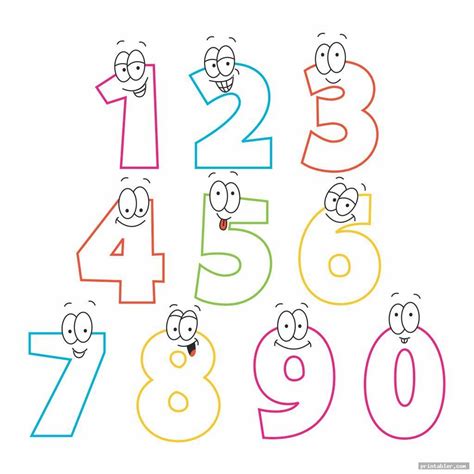 Bubble Numbers Printable - Printable Templates