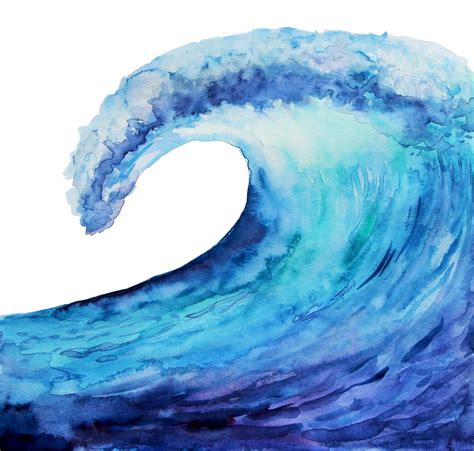 Ocean tsunami wave Art Print by AnaWhite - X-Small Surfing Waves, Ocean Waves, Tsunami Waves ...