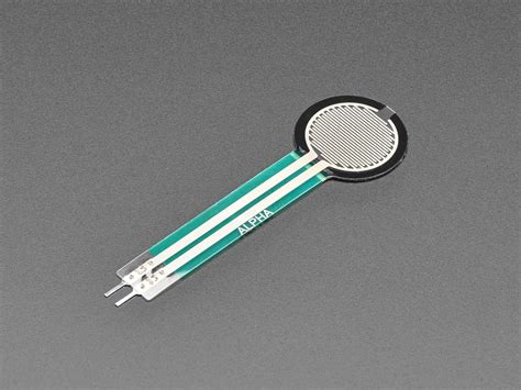 Round Force-Sensitive Resistor (FSR) - 0.3 ~ 10 Newton Force [Alpha MF01A-N-221-A01] : ID 166 ...