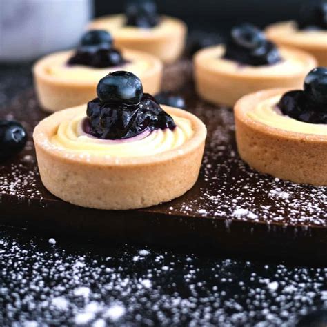 Blueberry Cream Cheese Tartlets - Cream Cheese Tarts - Veena Azmanov