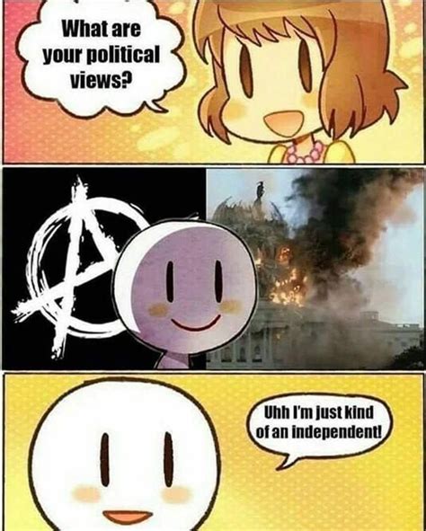 Left leaning independent | Anarchy | Memes, Anarchism, Minecraft memes