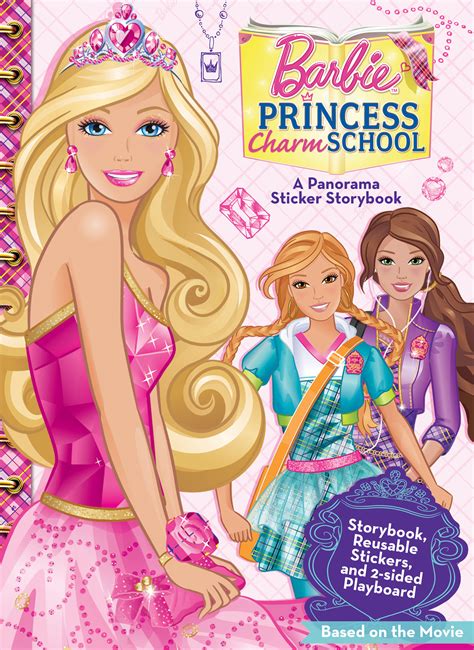 Barbie: Princess PREP/CHARM School Panorama Stocker Storybook! BIGGEST! - Barbie Movies Photo ...