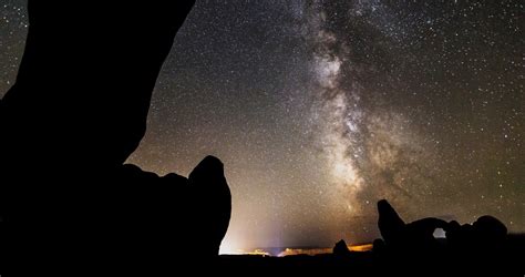 Free Images : sand, rock, night, star, milky way, atmosphere, stone, arch, usa, america ...