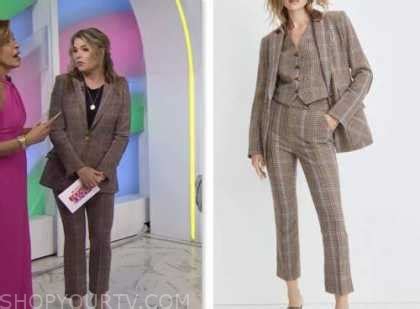 The Today Show: April 2023 Jenna Bush Hager's Brown Houndstooth Blazer ...