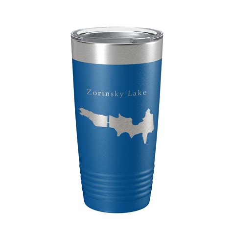 Zorinsky Lake Map Tumbler Travel Mug Insulated Laser Engraved Coffee ...