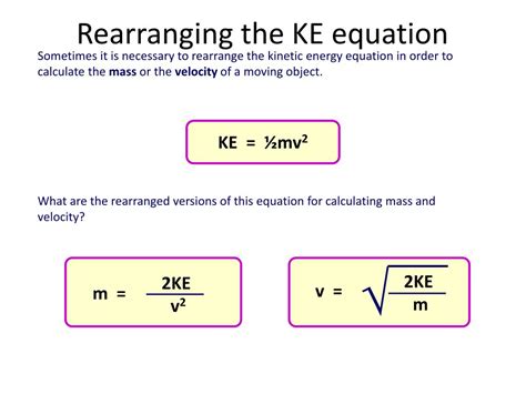 Kinetic Energy Formula Solve For Velocity - Kitchens Design, Ideas And ...