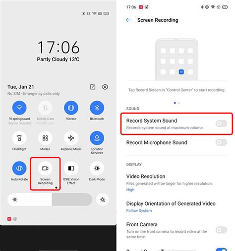 How to Screen Record with Internal Audio in Realme UI | Beebom