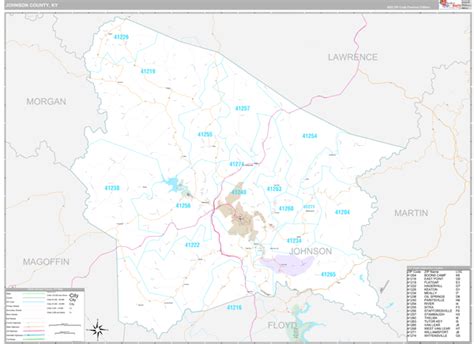 Johnson County, KY Maps