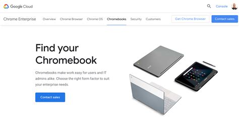 Chromebooks for Business (Web Page) — Stephen Harber — Portfolio