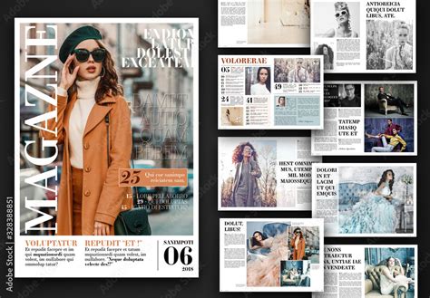 Fashion Magazine Layout Templates