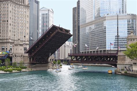 Michigan Avenue Bridge (DuSable Bridge) | Buildings of Chicago | Chicago Architecture Center