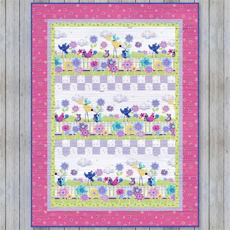 Bird Buddies On the Fence Quilt Pattern - Free Pattern Download ...