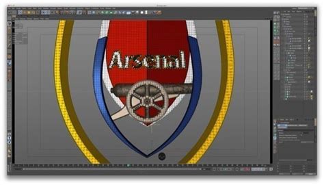 Arsenal logo 3D Model animated rigged OBJ 3DS C4D | CGTrader.com