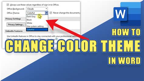 How To Change Theme Color In Microsoft Word - Templates Printable Free