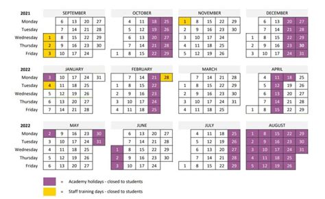 Term Dates - Trinity Academy Leeds