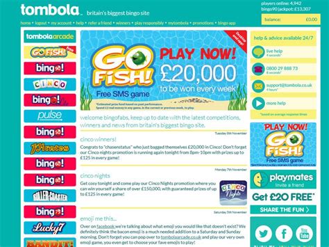 Tombola Bingo Login