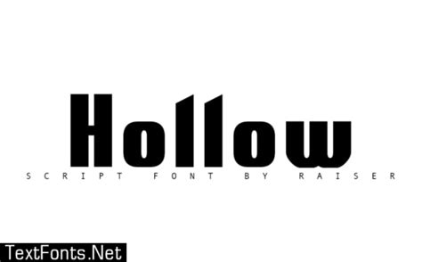 Hollow Font