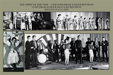 Cony High School 1963 Class Reunion: Times Not Forgotten -- For Many Moments of Self-Definition