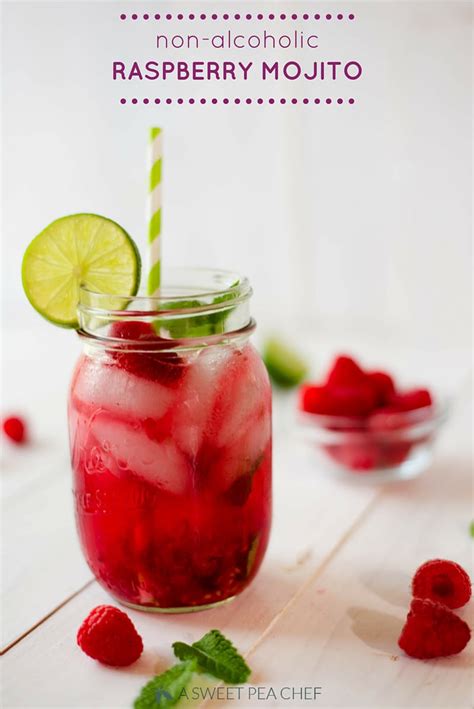 Non Alcoholic Raspberry Mojito • A Sweet Pea Chef