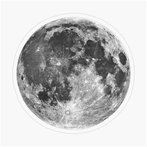 "The Moon" Sticker for Sale by SieJermiin | Black stickers, Black and white stickers, Cute ...