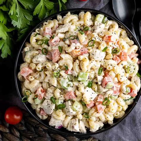 Easy Chicken Macaroni Salad Recipe - Home. Made. Interest.