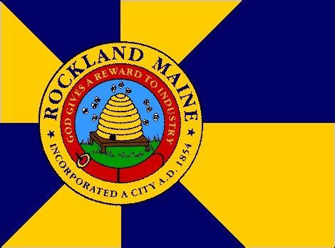 Flag of my hometown. Rockland, Maine : r/vexillology