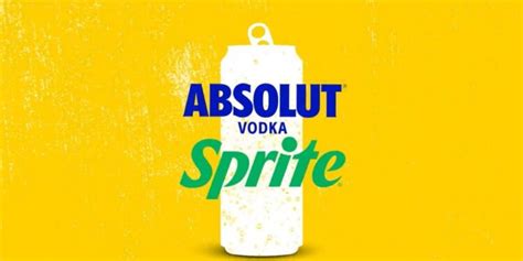 Sprite & Absolute Vodka Canned Cocktail