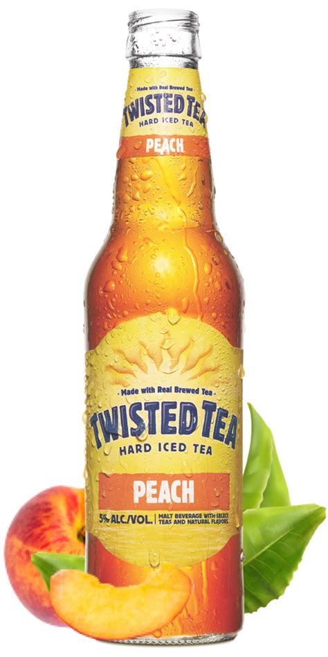 Twisted Tea Peach 24/12 oz bottles - Beverages2u